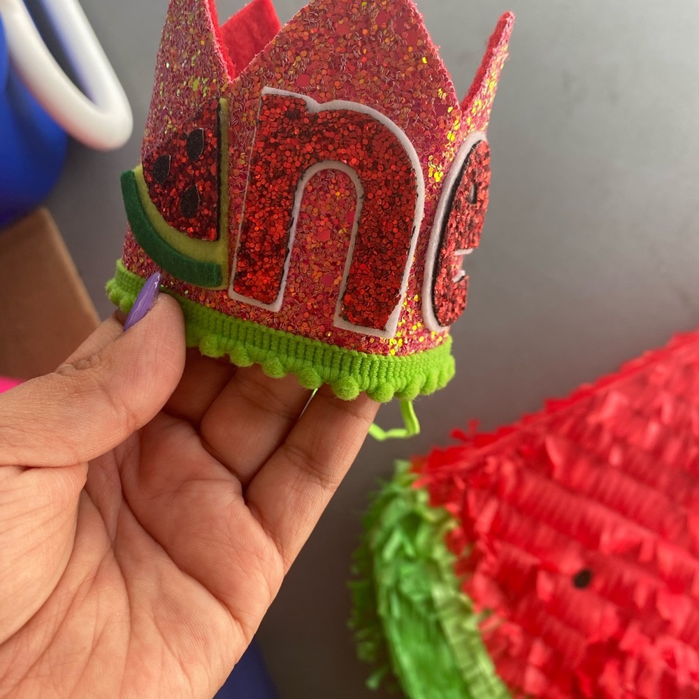 Watermelon theme party stuff